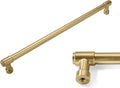 Khtumeware 6 Pack Brushed Brass 10 in Cabinet Pulls - Heavy Duty