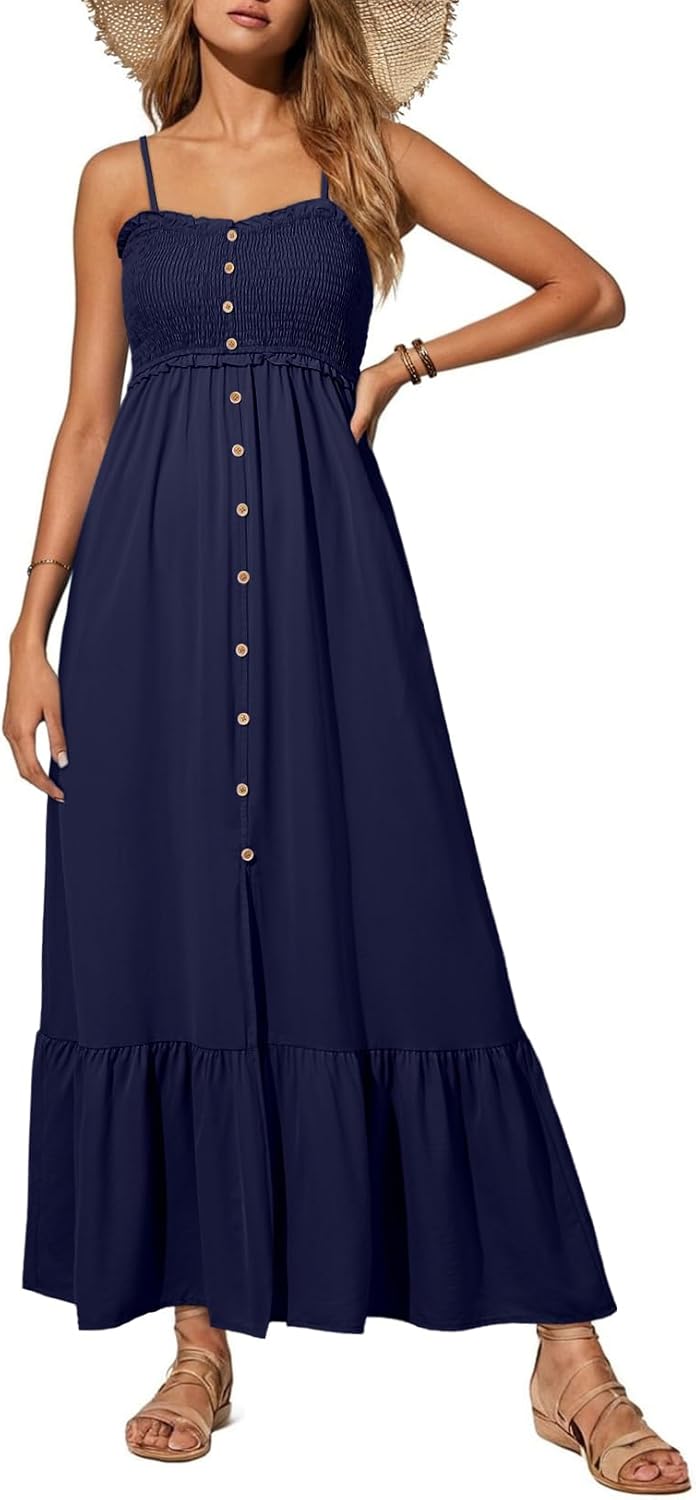 Dokotoo Womens Summer Maxi Dress with Pockets for 2025