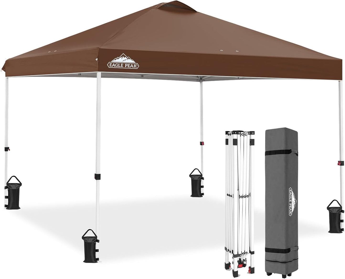 EAGLE PEAK Pop Up Canopy Tent for Easy Outdoor Setup