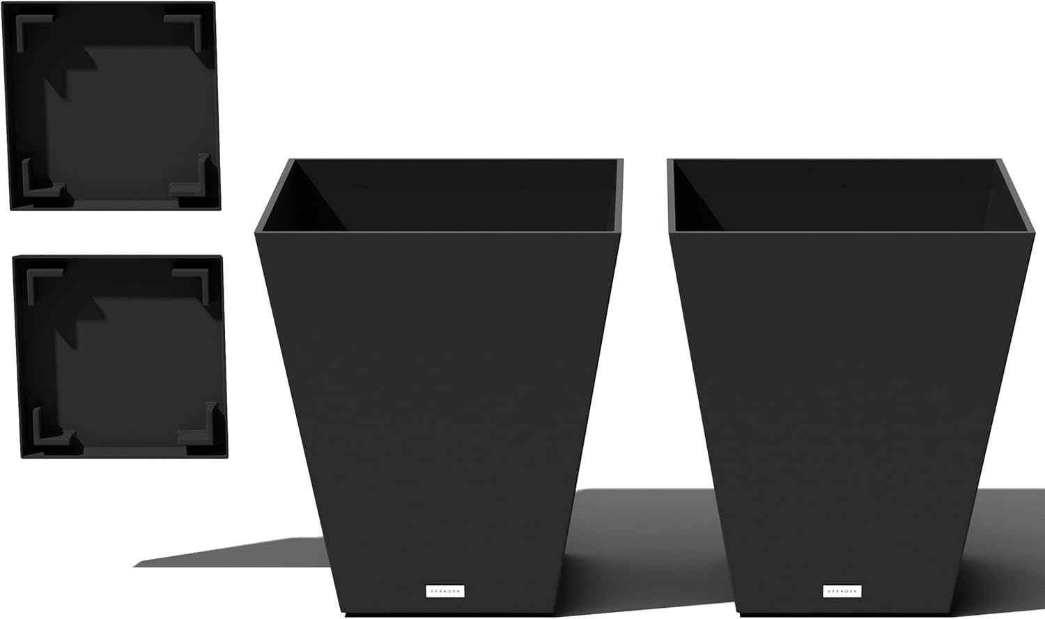 Veradek Nobleton Indoor/Outdoor Wide Square Planter Set