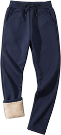 Gihuo Men's Winter Fleece Pants Sherpa Lined Jogger - Warm Sweatpants
