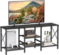 TV Stand for 55 Inch TV with 3-Tier Shelves - Sturdy, Space-Savvy