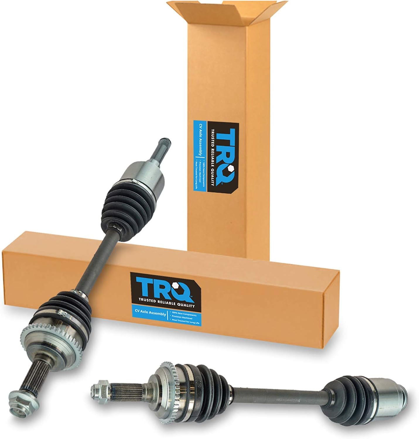 TRQ Front Driver and Passenger CV Axle Shaft Assembly Set