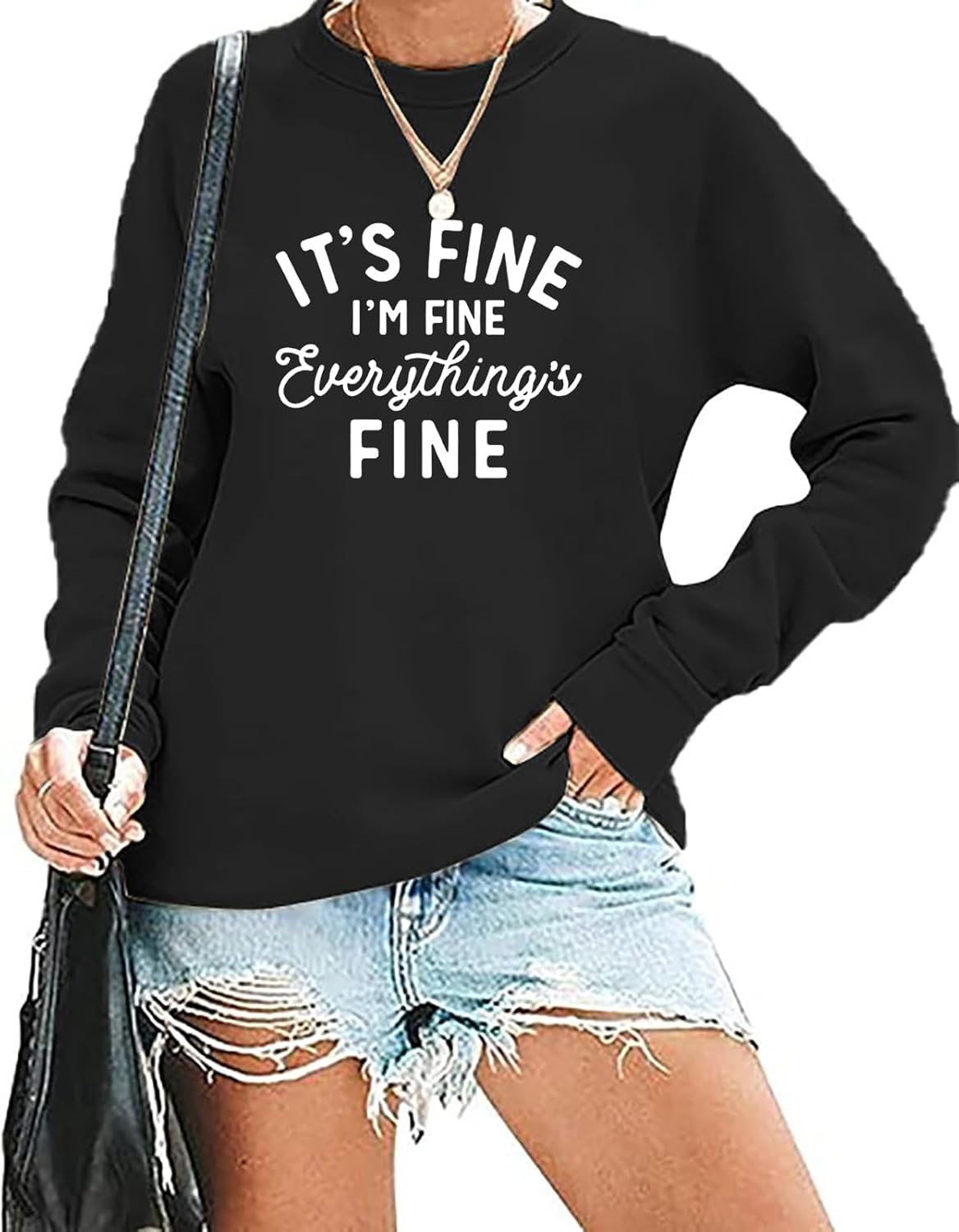 Cat Printed Funny Sweatshirt - Cozy Comfort!