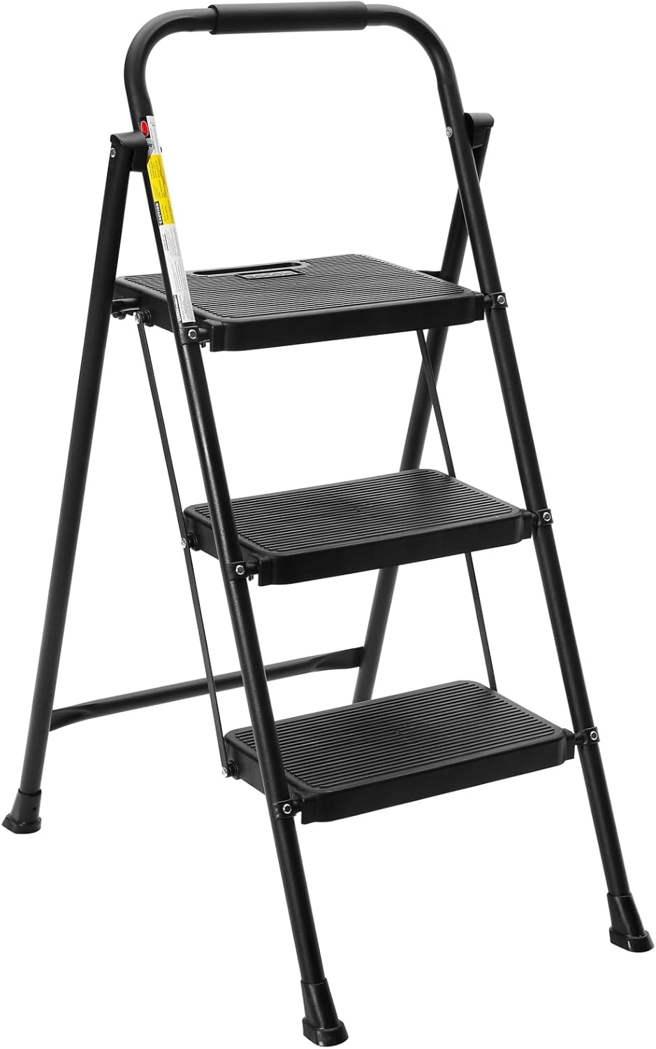 BOCOM 3 Step Ladder - Lightweight Portable Folding Stool