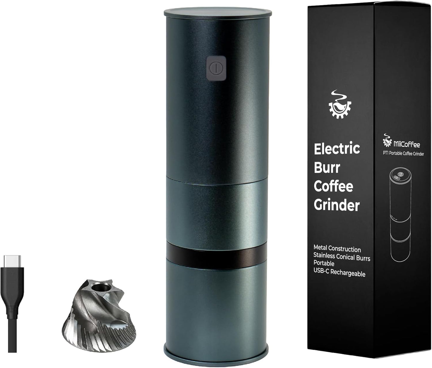 USB-C Rechargeable Portable Coffee Grinder by MiiCoffee