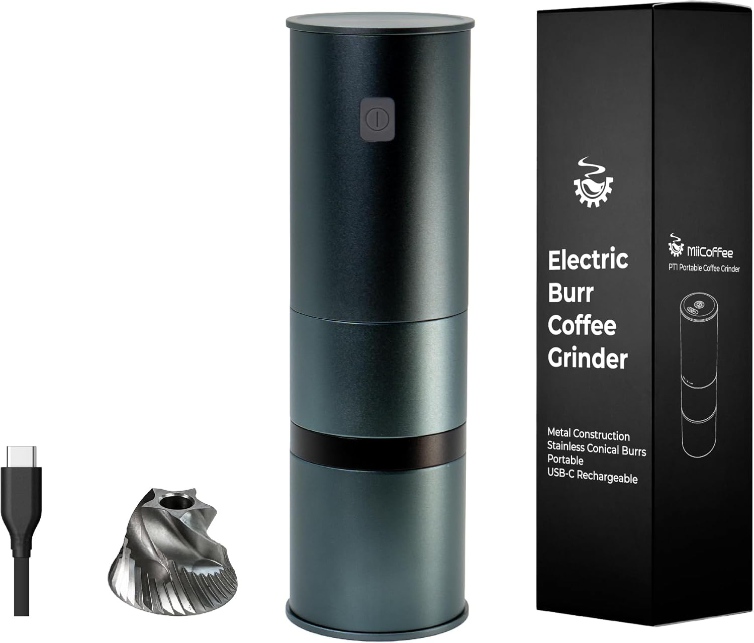 USB-C Rechargeable Portable Coffee Grinder by MiiCoffee