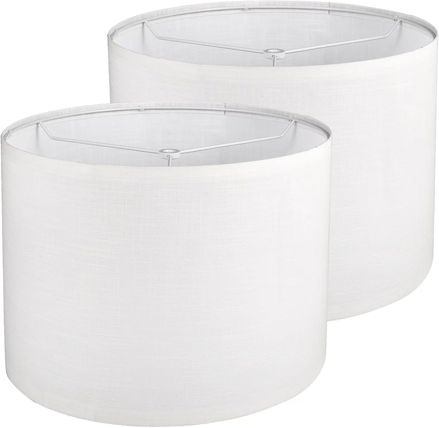 Drum Lamp Shades Set of 2 for Table and Floor Lamps, 13in