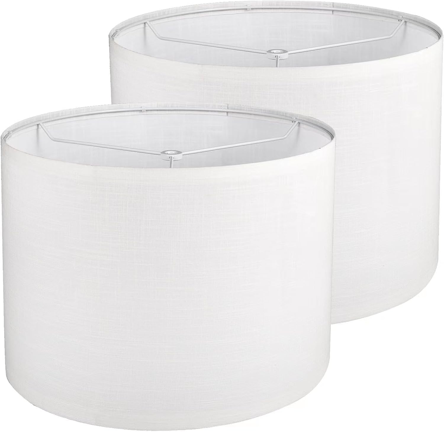 Drum Lamp Shades Set of 2 for Table and Floor Lamps, 13in