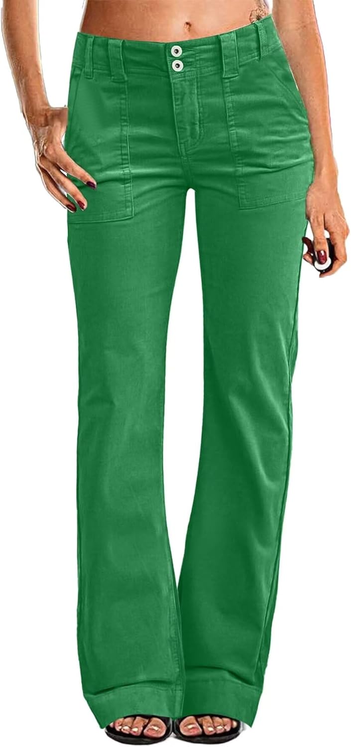 Flamingals Women's Wide Leg Pants for Trendy Casual Style