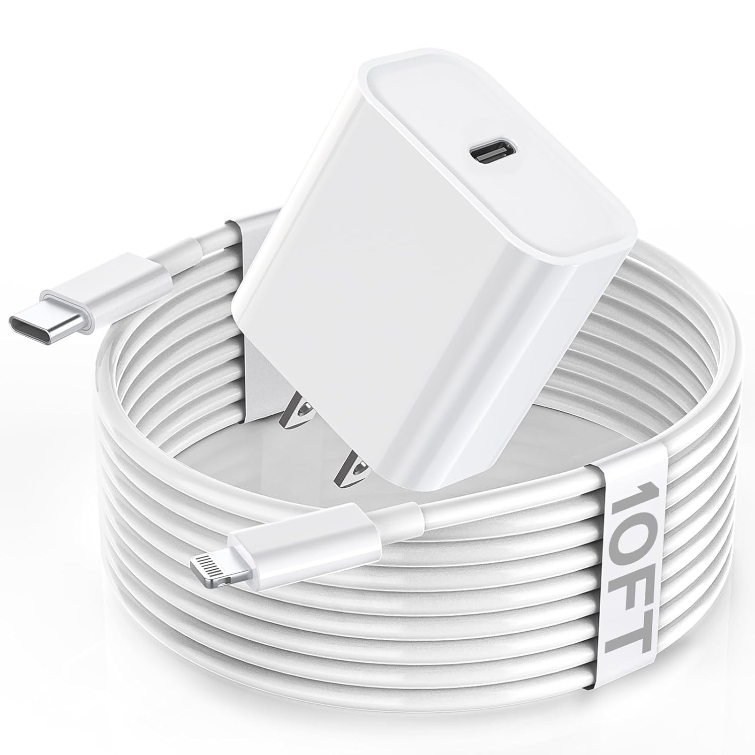 Super-Fast 20W Apple Charger Set: 10FT Lightning Cable by DreemTeam