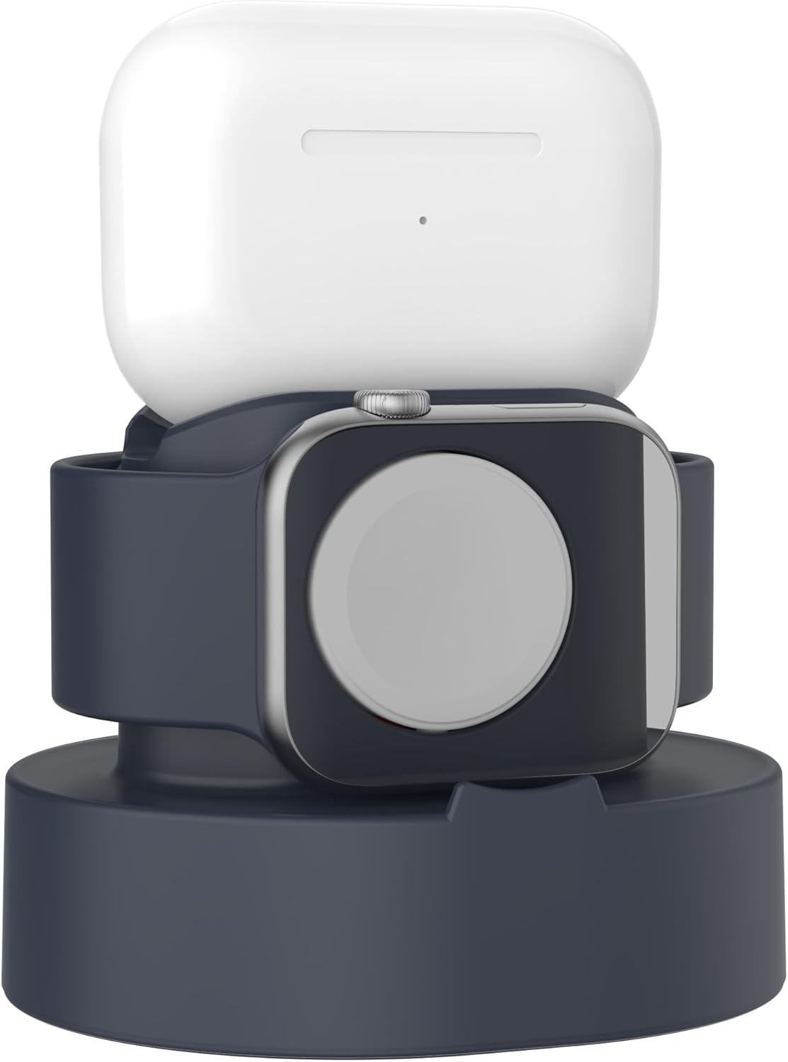 SOKUSIN Navy Blue 2-in-1 Apple Watch & AirPods Charging Stand