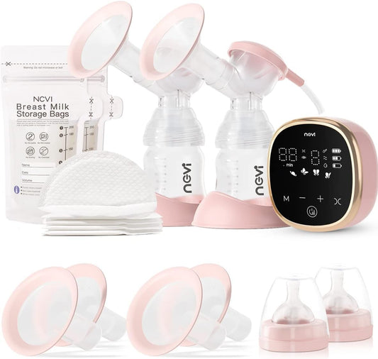 NCVI Electric Breast Pump 8782: Portable Double Pump with Modes