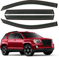 Rain Guard Fit for 2010-2017 GMC Terrain Side Window Visors - Dark