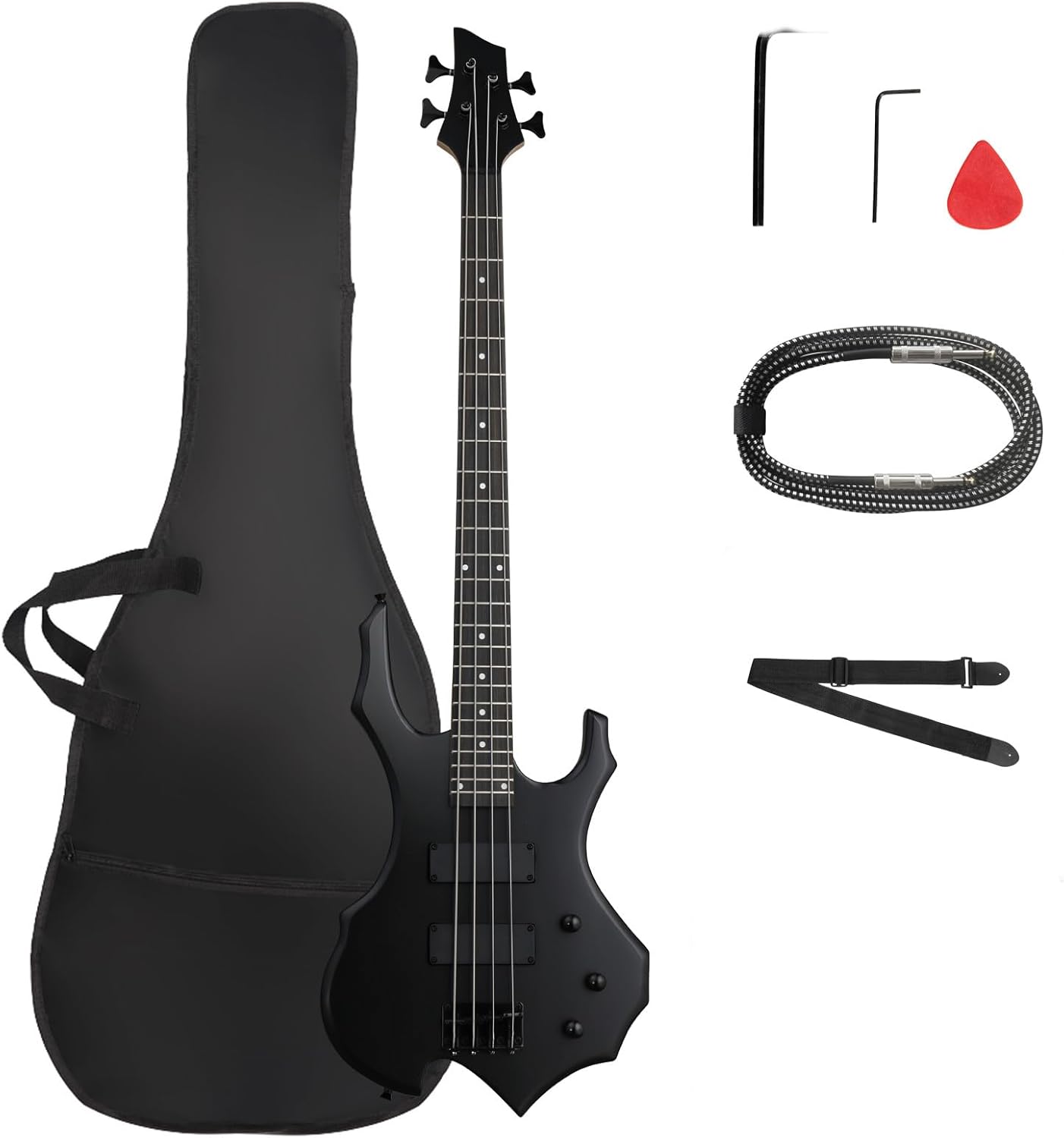 Ktaxon Electric Bass Guitar Set with Premium Accessories