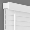 2 Inch Cordless Faux Wood Blind 46.25 in W x 72 in L White - Room