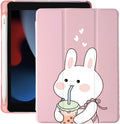 Cute Kawaii Bunny iPad 9.7 in Case with Pencil Holder - Auto