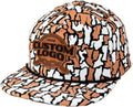 Custom Leather Patch 5 Panel Rope Hat for Men - Engravable Snapback