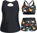 Plus Size Tankini Swimsuit 3 Piece Set - Flattering Coverage Women's