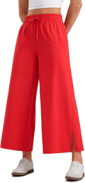 Lightweight Wide Leg Cropped Pants 25in Inseam - Flattering Summer CRZ