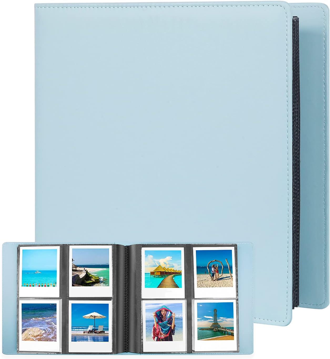 192-Pocket Polaroid Photo Album - Organize Instant Memories! - Blue