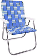 Folding Aluminum Webbed Lawn Chair for Camping and Beach