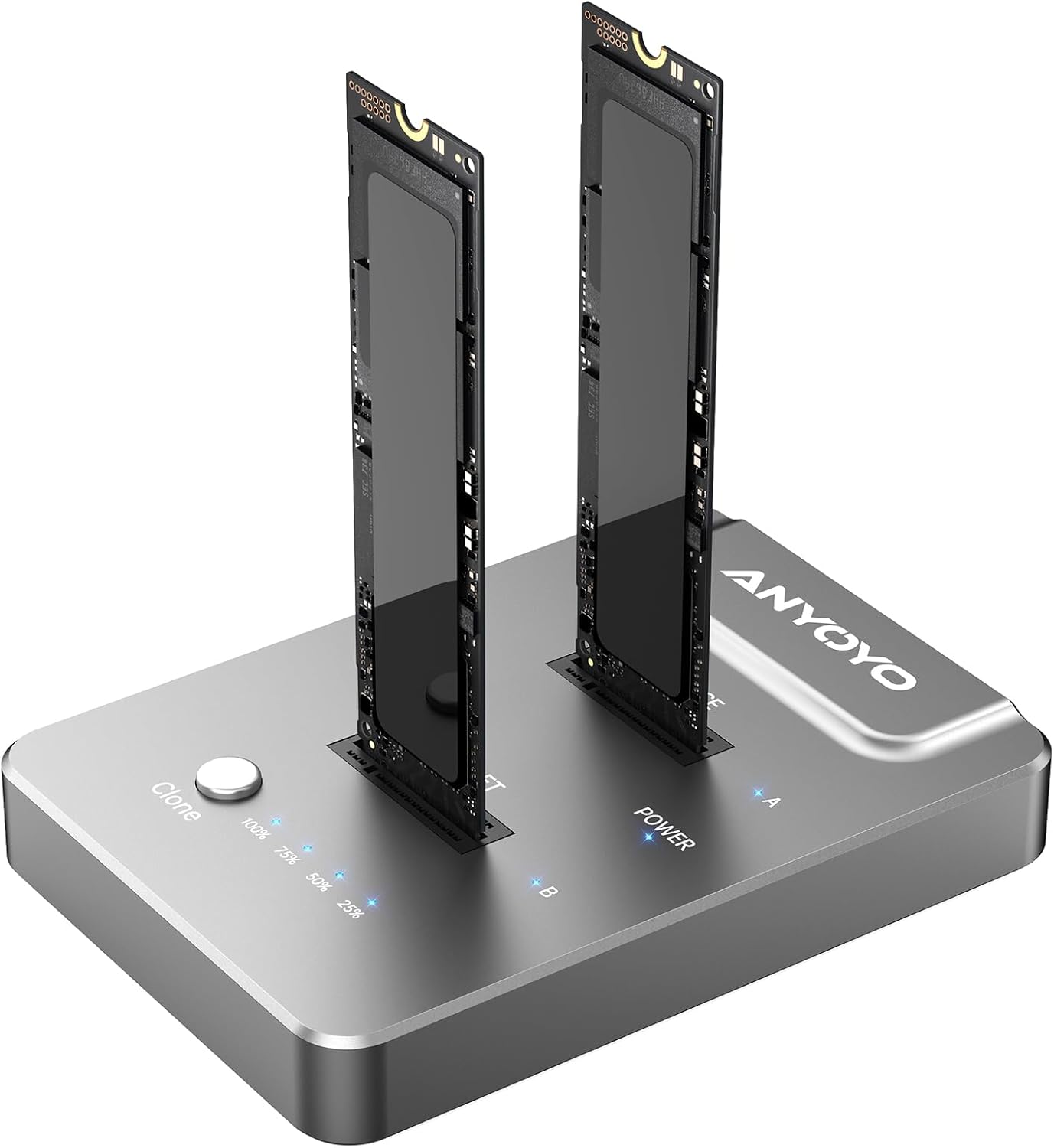 ANYOYO M.2 Duplicator Dual-Bay Offline Clone for SSDs