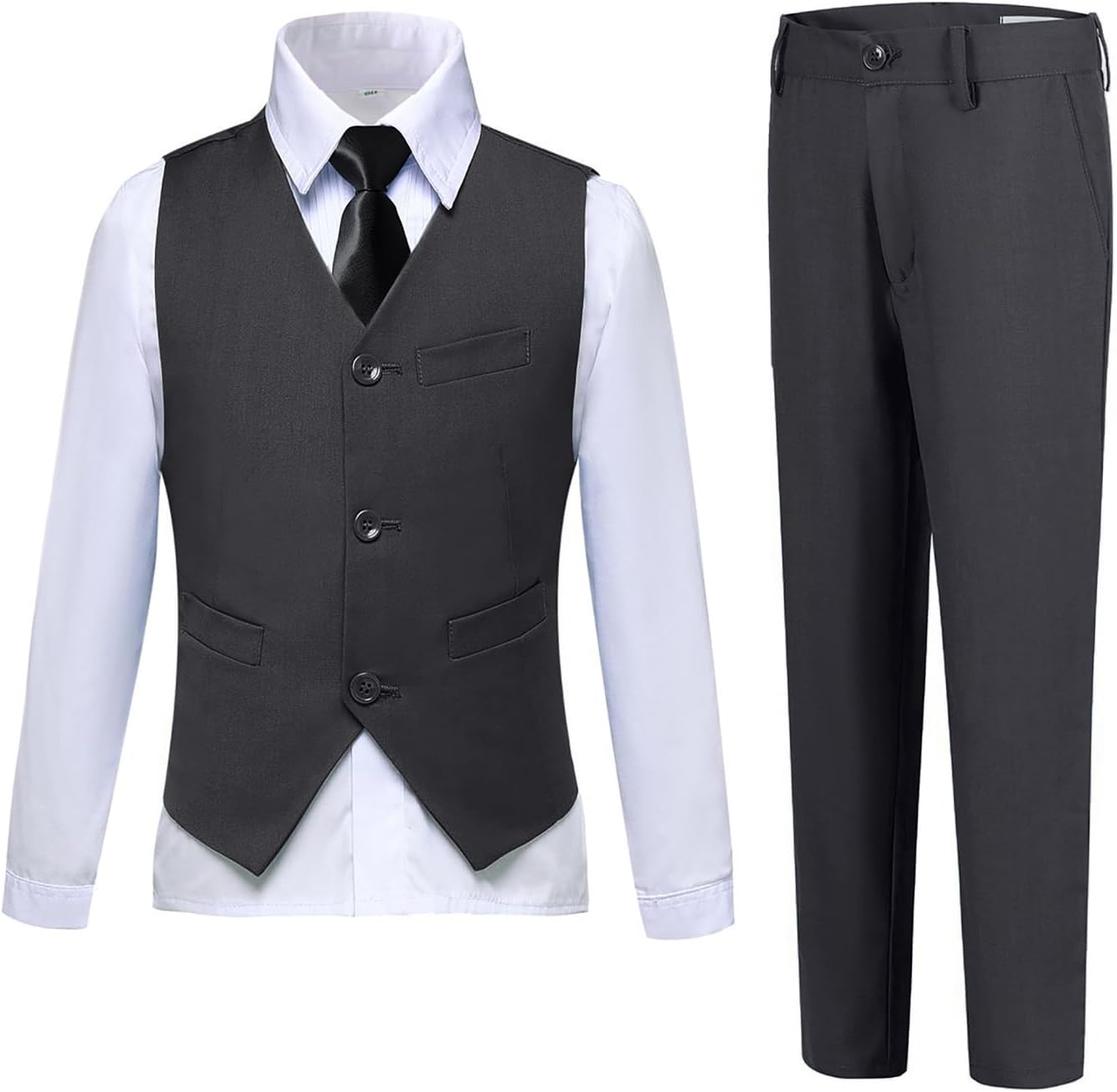 Boys Suits Slim Fit 4 Piece Formal Dresswear Set for Kids