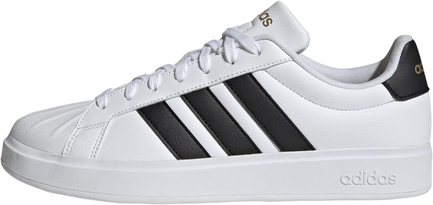 Adidas Mens Streettalk Sneakers with Synthetic Leather Upper