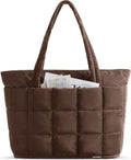Expandable Tote Bag for Women Puffer Work Tote - Quilted Carry On
