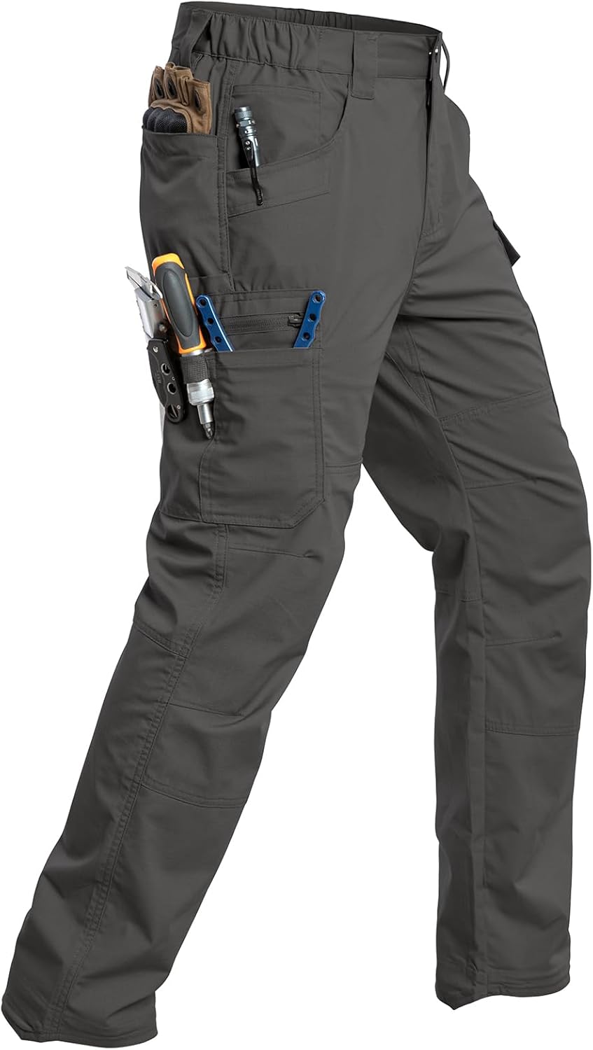 CARWORNIC Men's Stretch Ripstop Work Pants for All Activities