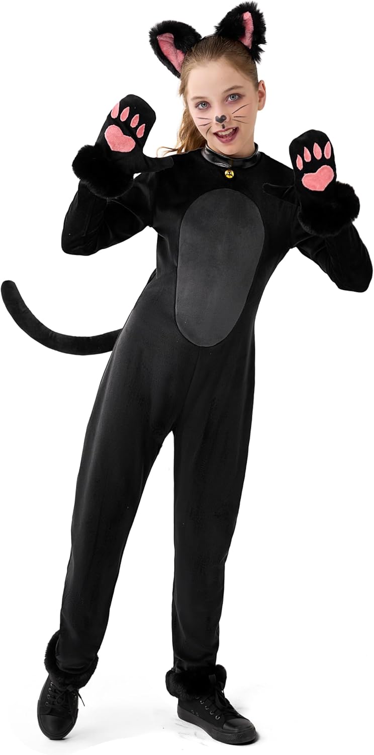 Spooktacular Creations Girls Cat Costume for Halloween Fun