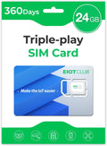 Data SIM Card Triple Play 24GB 360 Days - No Contract