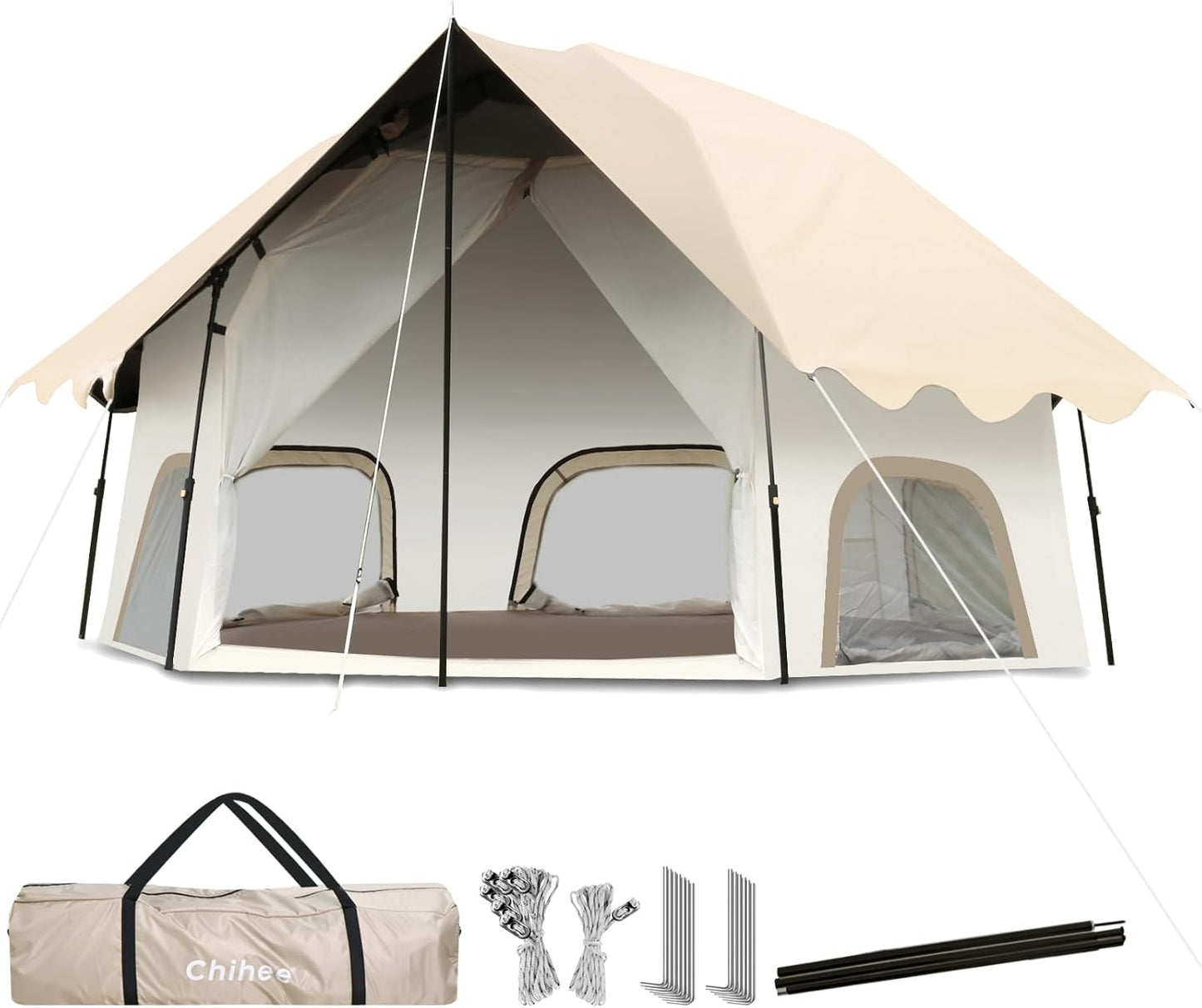 Chihee Pop-Up Family Tent, Spacious & Waterproof