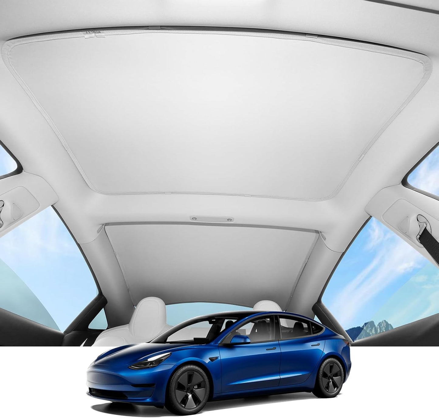 Motrobe Tesla Model 3 Roof Sunshade 2021-2023 for Ultimate Protection