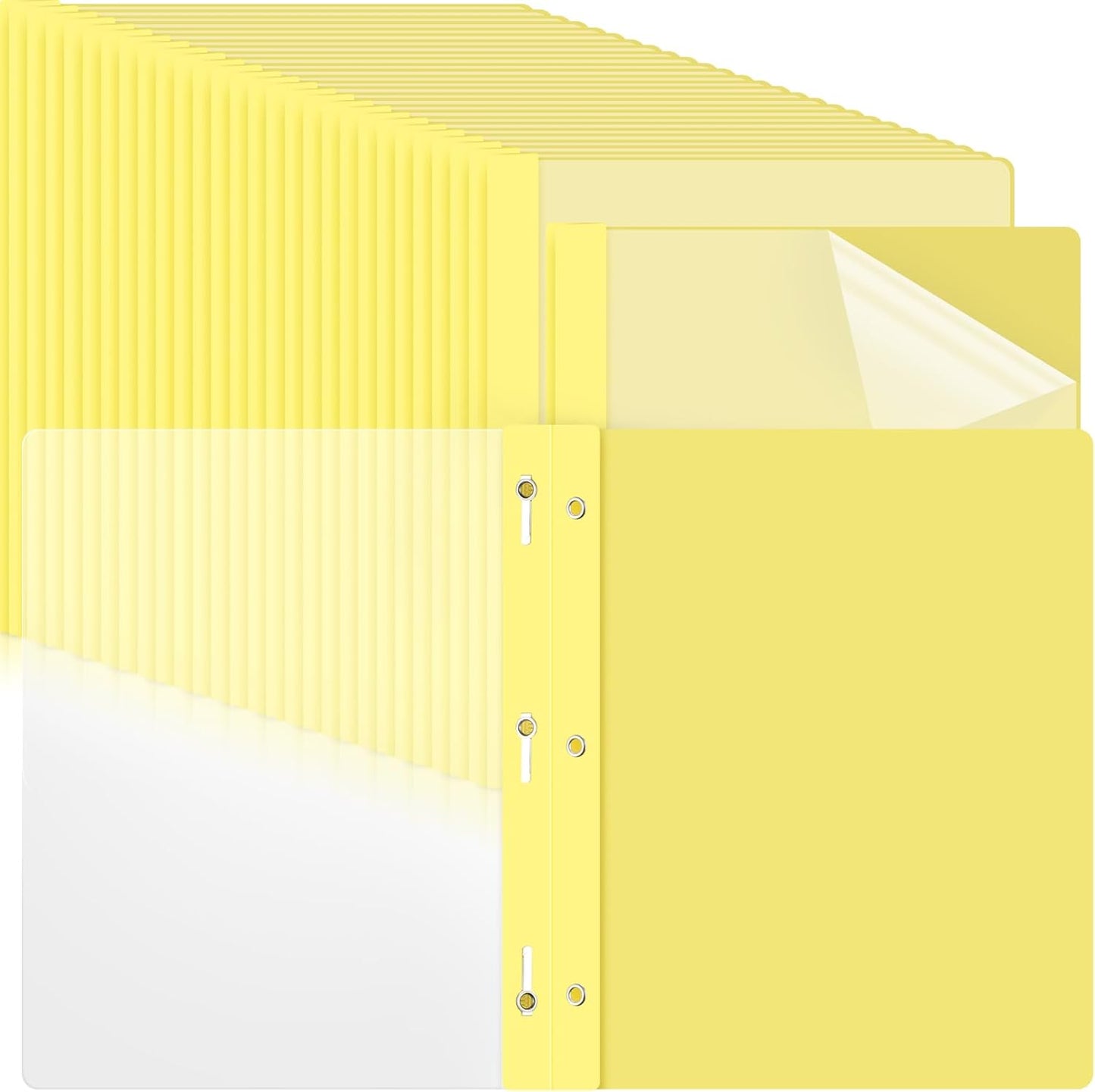 48 Pack Plastic Report Covers for Organized Document Storage