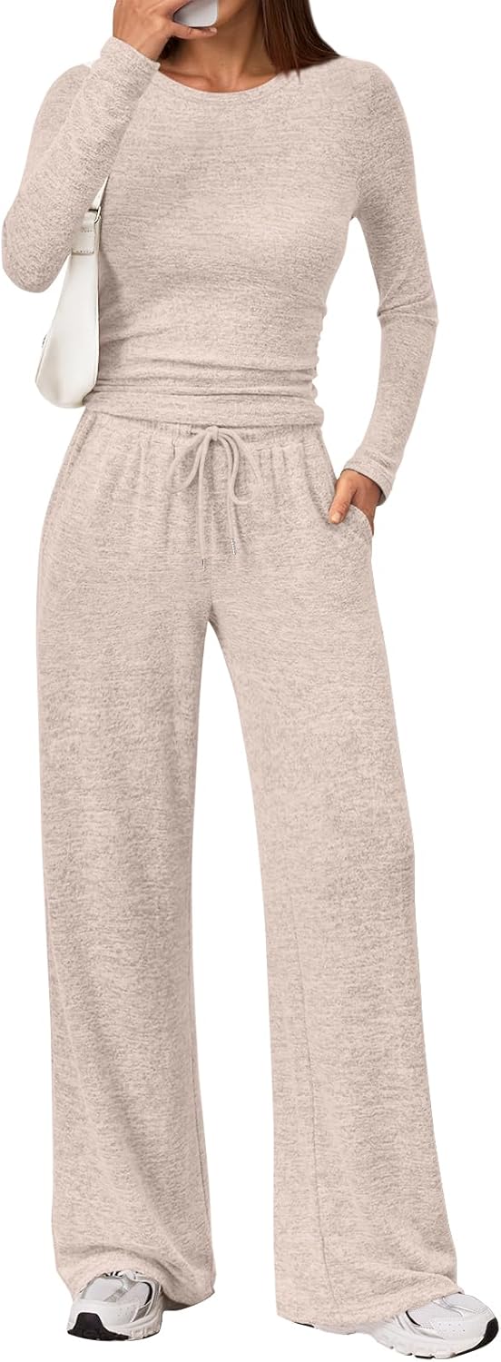 LILLUSORY Womens 2 Piece Matching Lounge Sets for Travel Style