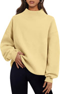 Trendy Queen Oversized Sweatshirt Turtleneck Pullover - Cozy Fall you