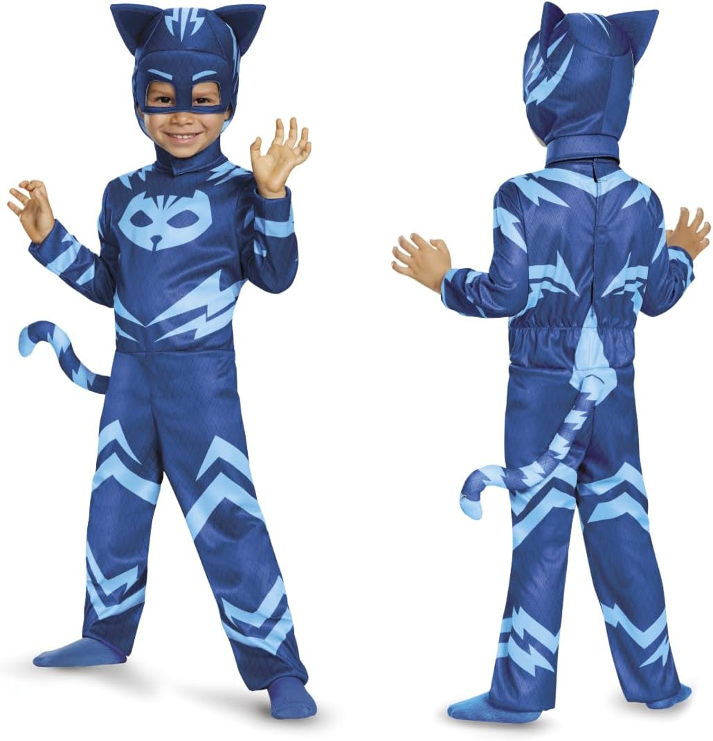 Catboy Costume for Kids - Official PJ Masks Jumpsuit Fun