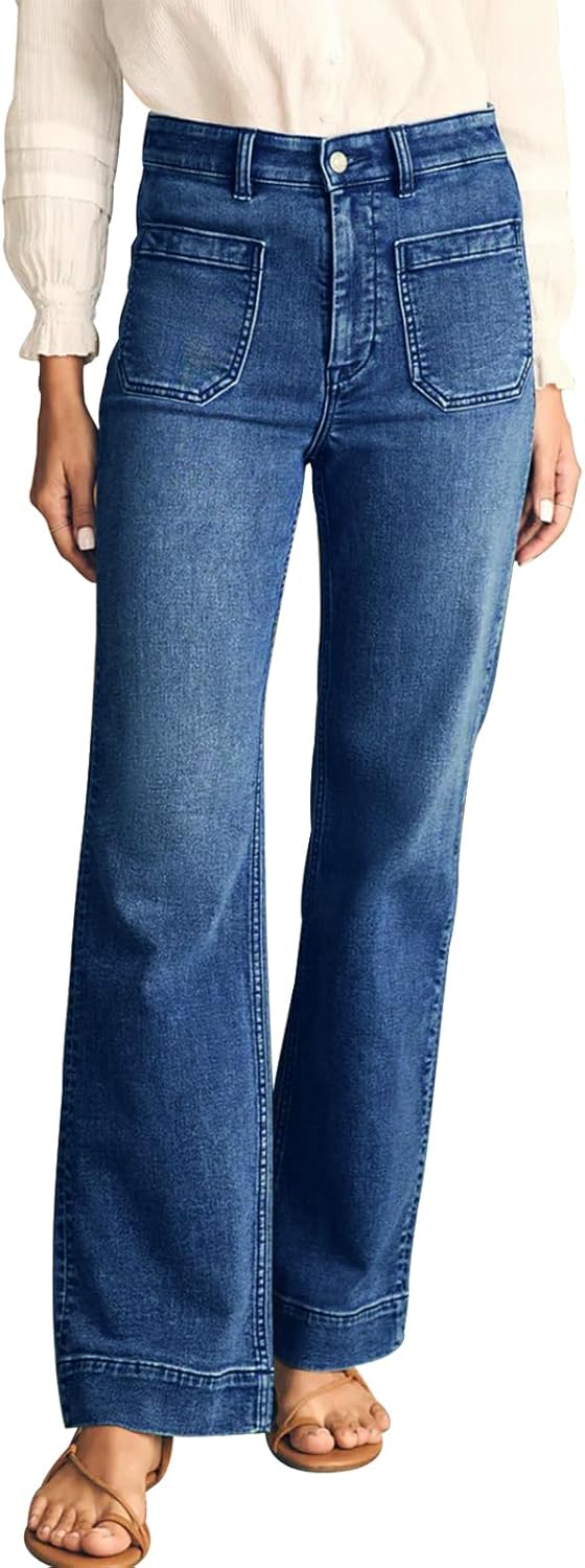 KUNMI Women's Wide Leg Jeans for Stylish Comfort and Fit