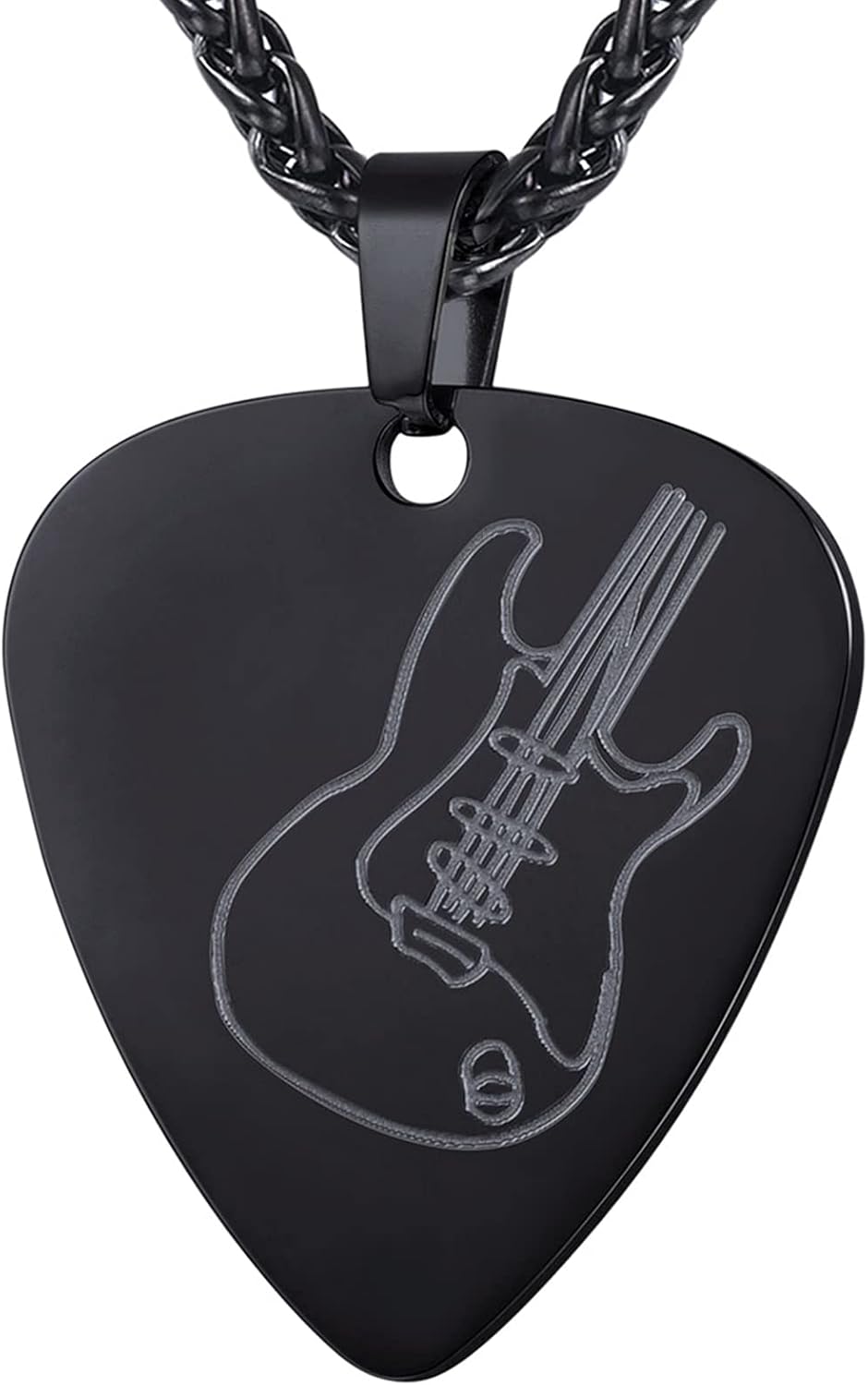U7 Guitar Pick Necklace | Stylish Music Jewelry