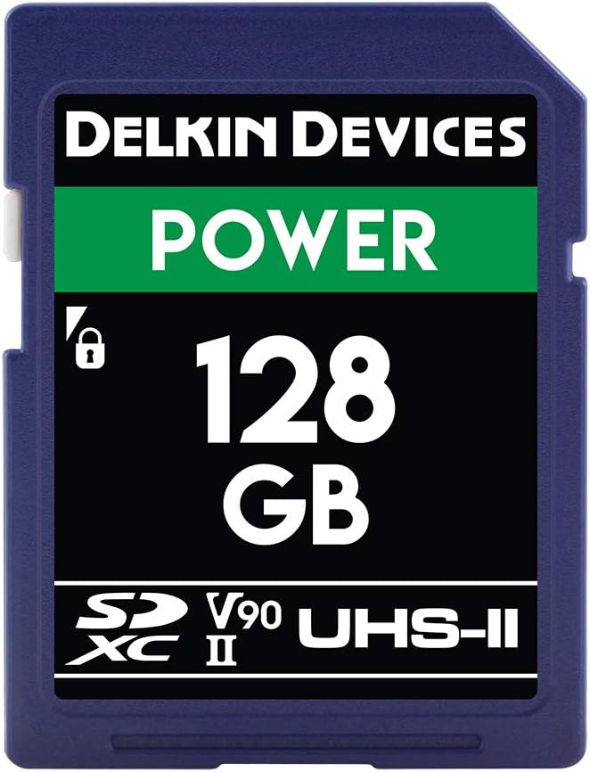 Delkin Devices Power 128GB SDXC UHS-II Memory Card for 8K Video