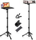 Tall Projector Stand Tripod 23.5 to 63.5 in - Adjustable Laptop