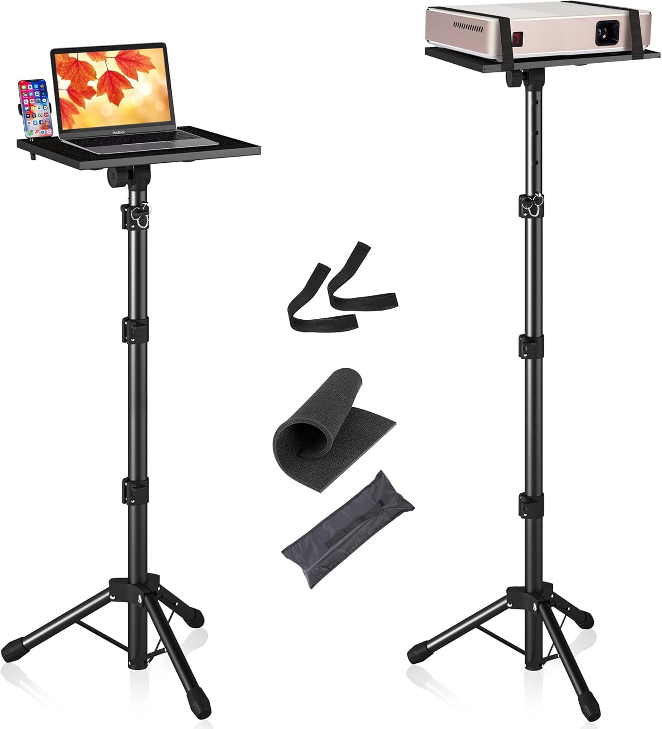 Adjustable Projector & Laptop Stand - Stable & Flexible! 