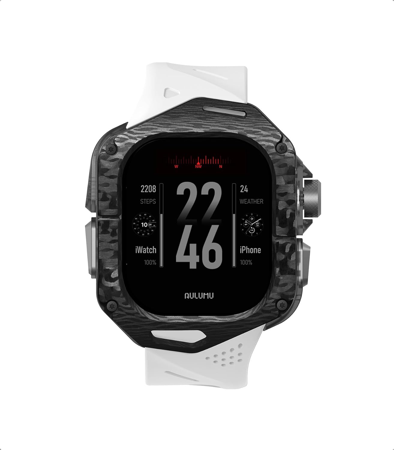 Aulumu A01 Carbon Fibre Case for Apple Watch Ultra 49MM Band