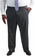 Men's Glen Plaid Classic Fit Dress Pant - Premium Comfort