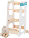 Toddler Kitchen Stool Helper - Adjustable Standing Tower for Safety
