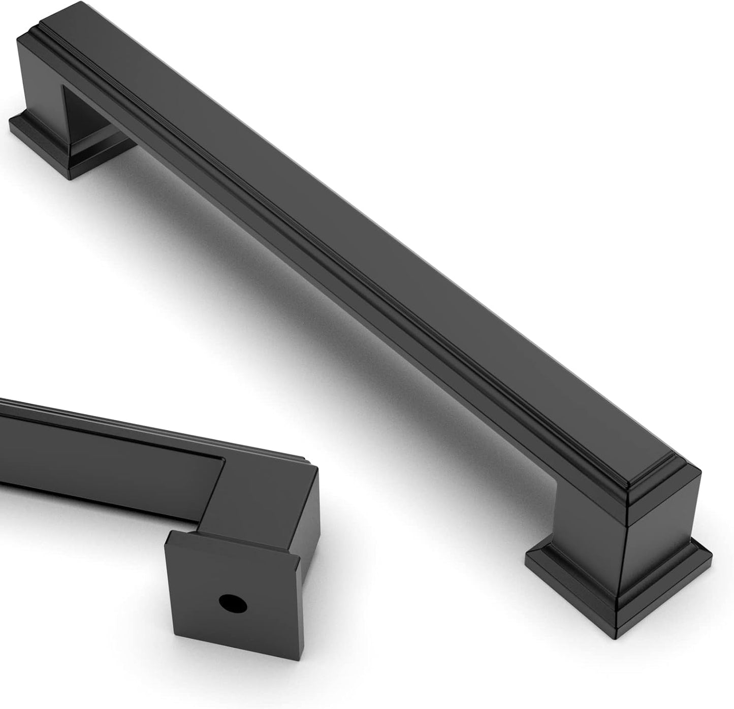 Asidrama 20 Pack 5 Inch Matte Black Kitchen Cabinet Handles