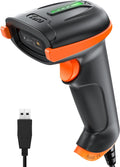 Tera Upgraded USB 1D 2D QR Barcode Scanner Wired - Fast, Durable Scan