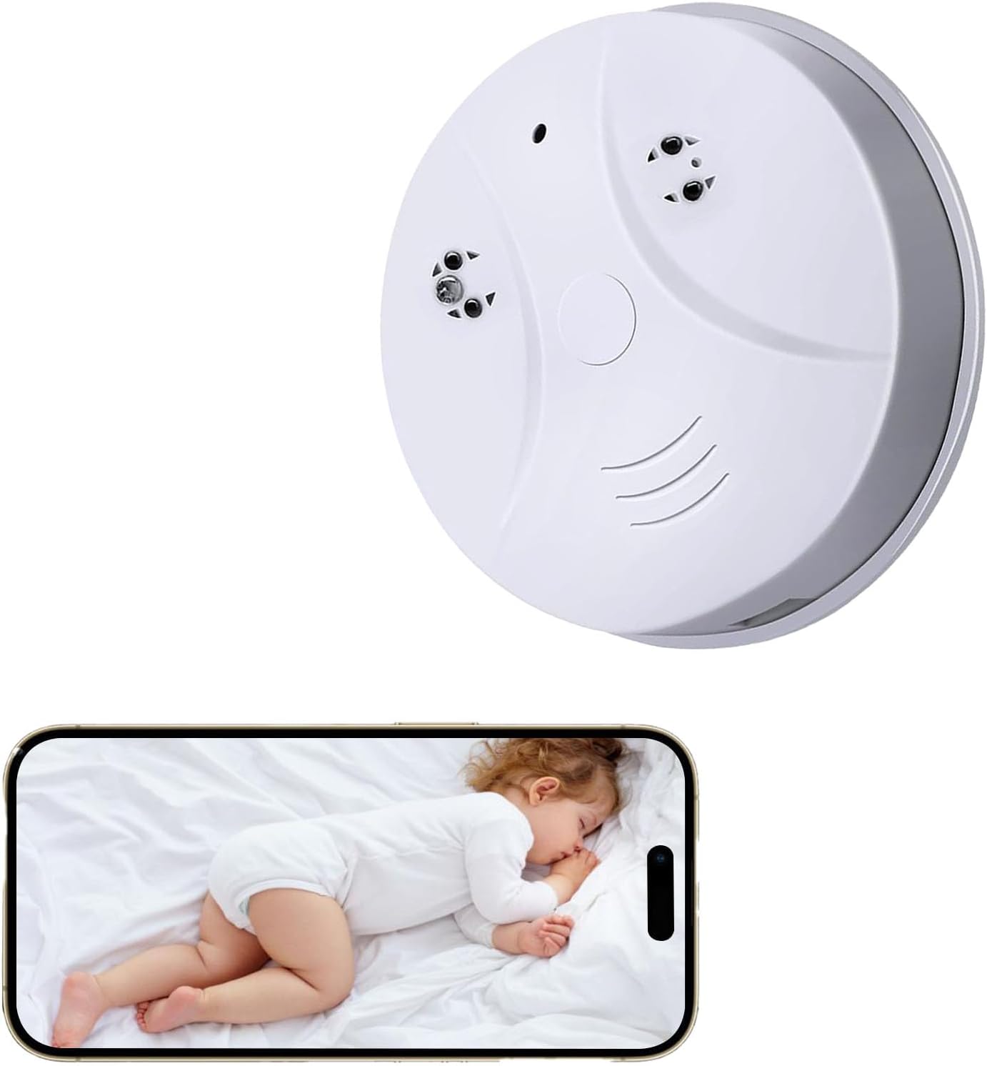 Hidden Camera Smoke Detector for Home Security and Monitoring